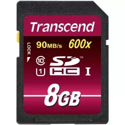 Transcend SDHC               8GB Class 10 UHS-I 600x Ultimate