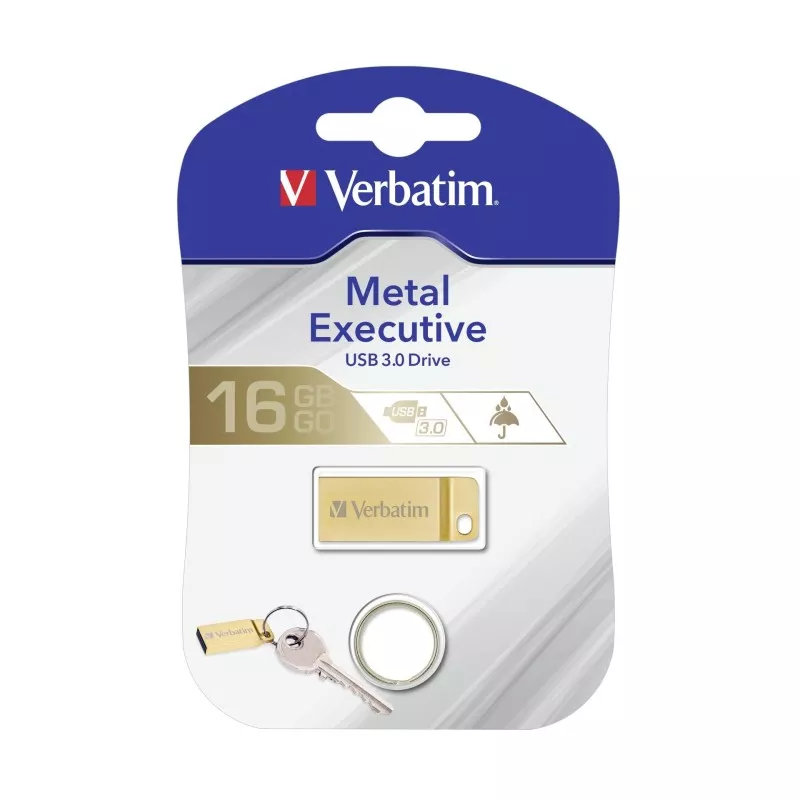Verbatim metalowa Executive 16GB USB 3.0 zloty