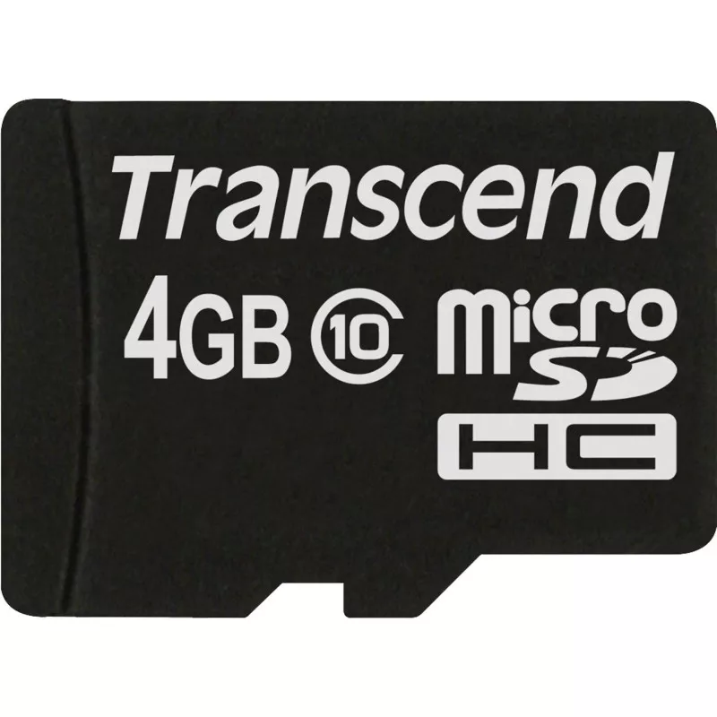 Transcend microSDHC          4GB Class 10