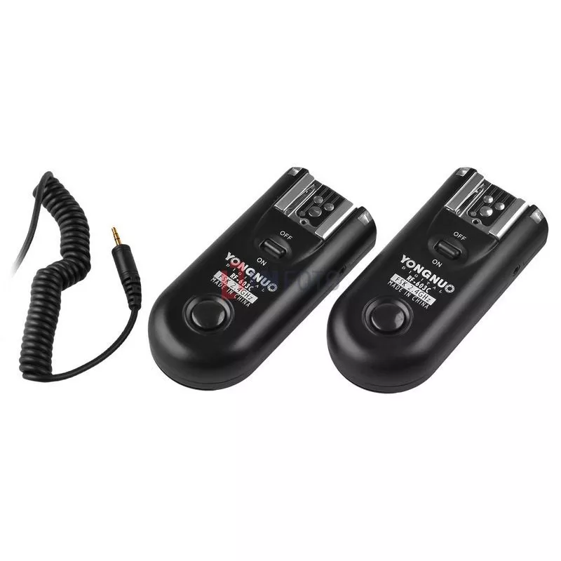 Zestaw dwóch wyzwalaczy radiowych Yongnuo RF603C II z kablem C1 do Canon
