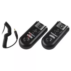 Zestaw dwóch wyzwalaczy radiowych Yongnuo RF603C II z kablem C3 do Canon