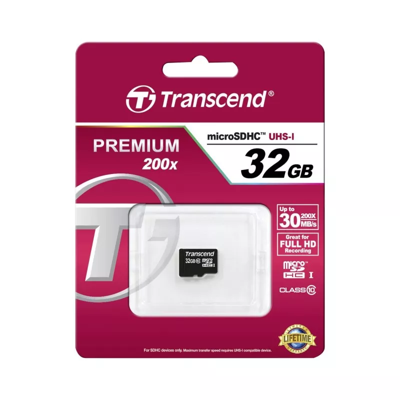 Transcend microSDHC         32GB Class 10