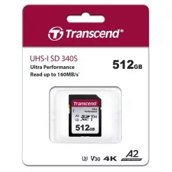 Transcend SDXC 340S        512GB Class 10 UHS-I U3 A2 V30