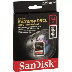 SanDisk ExtremePRO SDXC V90 64GB 300MB UHS-II  SDSDXDK-064G-GN4IN