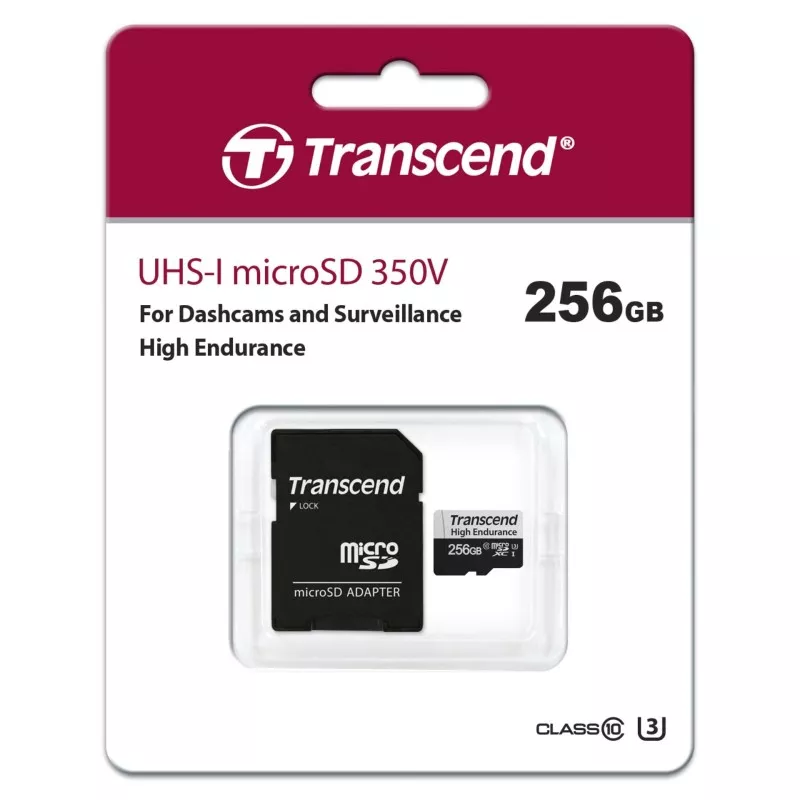 Transcend microSDXC 350V   256GB Class 10 UHS-I U1
