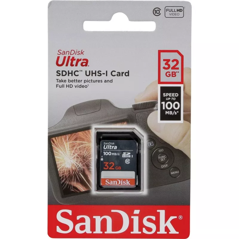 SanDisk Ultra Lite SDHC     32GB 100MB/s       SDSDUNR-032G-GN3IN