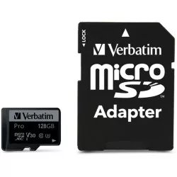 Verbatim microSDXC Pro     128GB Class 10 UHS-I incl adapter