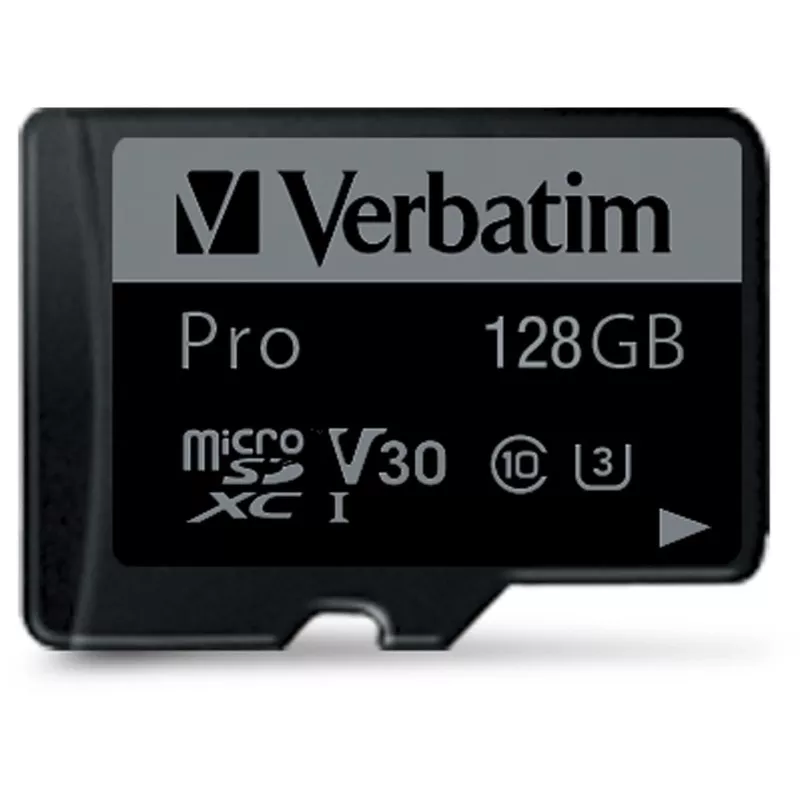 Verbatim microSDXC Pro     128GB Class 10 UHS-I incl adapter