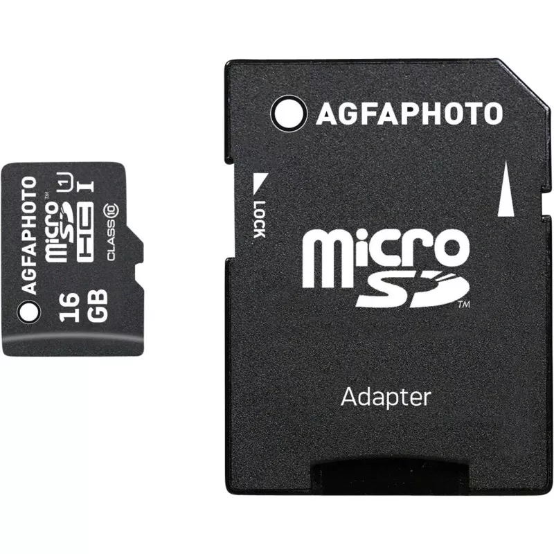 AgfaPhoto MicroSDHC UHS-I   16GB High Speed Class 10 U1 + adapter