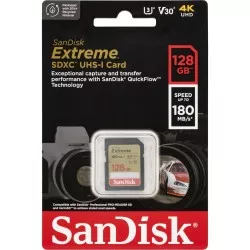 SanDisk Extreme SDXC       128GB UHS-I C10 U3 V30