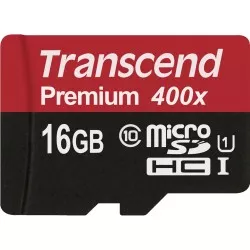 Transcend microSDHC         16GB Class 10 UHS-I 400x + adapter SD