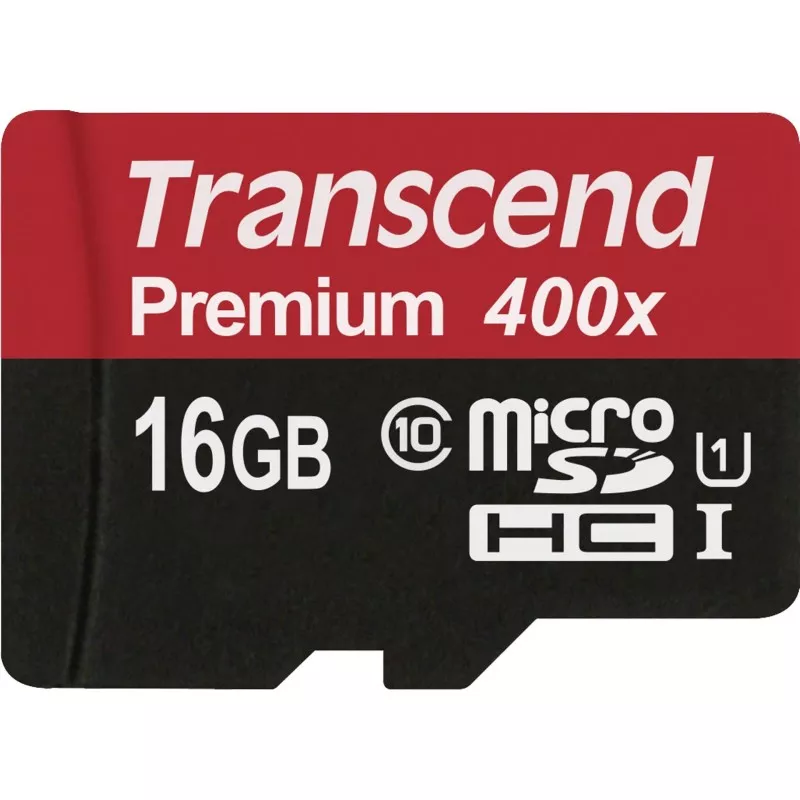 Transcend microSDHC         16GB Class 10 UHS-I 400x + adapter SD