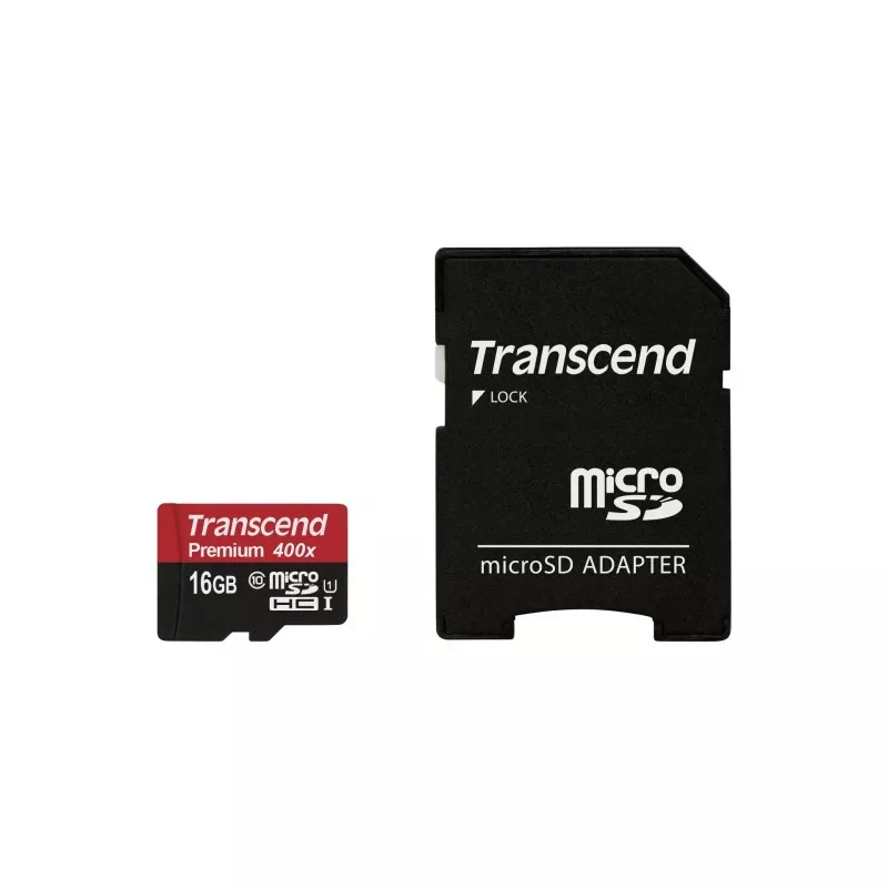 Transcend microSDHC         16GB Class 10 UHS-I 400x + adapter SD