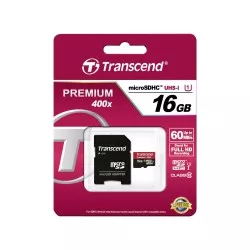 Transcend microSDHC         16GB Class 10 UHS-I 400x + adapter SD