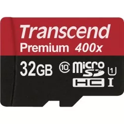 Transcend microSDHC         32GB Class 10 UHS-I 400x + adapter SD