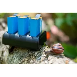 Ładowarka trójkanałowa Newell SDC-USB do akumulatorów AABAT-001 do GoPro