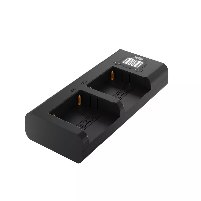 Ładowarka dwukanałowa Newell DL-USB-C do akumulatorów NP-F550/770/970 do Sony
