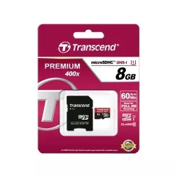 Transcend microSDHC          8GB Class 10 UHS-I 400x + adapter SD