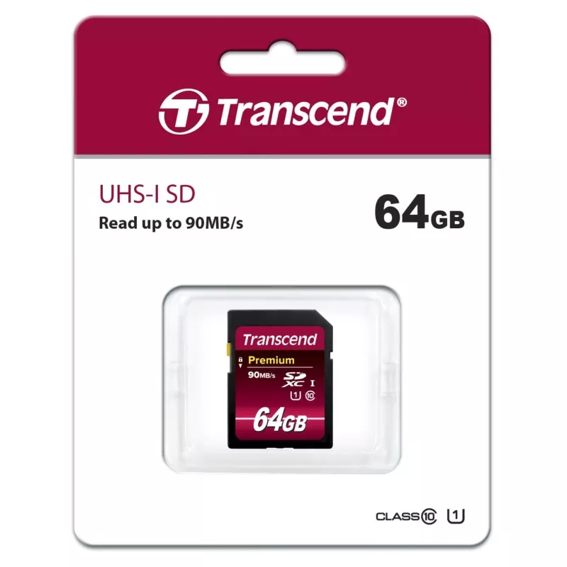 Transcend SDXC              64GB Class 10 UHS-I 400x Premium