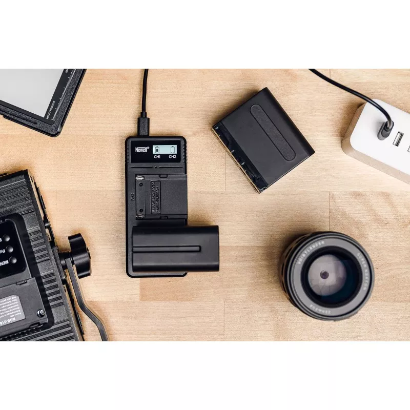 Ładowarka Newell Ultra Fast Type-C do akumulatorów serii NP-F, NP-FM do Sony
