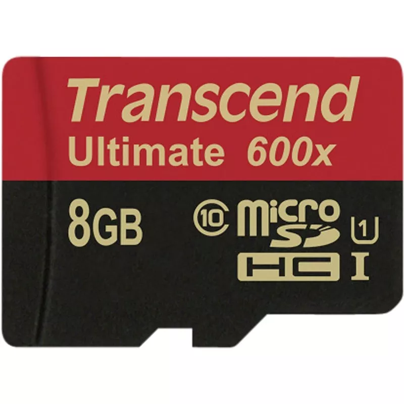 Transcend microSDHC MLC      8GB Class 10 UHS-I 600x + adapter SD