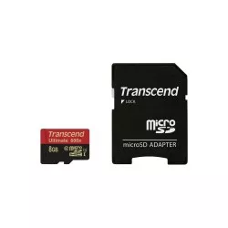 Transcend microSDHC MLC      8GB Class 10 UHS-I 600x + adapter SD