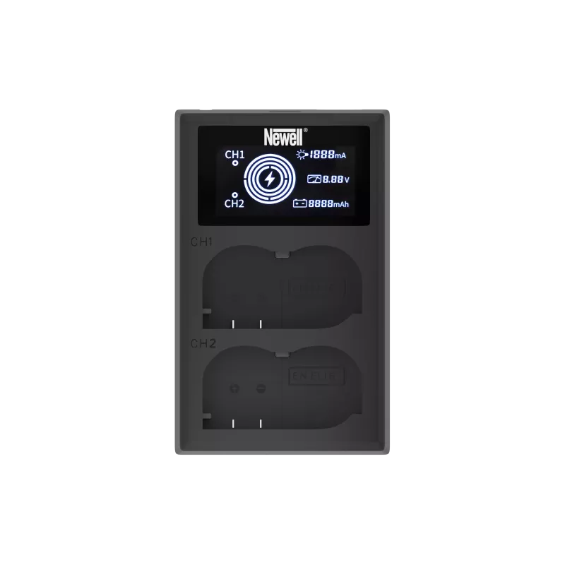 Ładowarka dwukanałowa Newell FDL-USB-C do akumulatorów EN-EL15 do Nikon