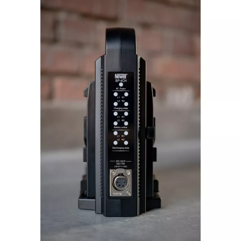 Ładowarka czterokanałowa Newell BP-4CH do akumulatorów V-mount
