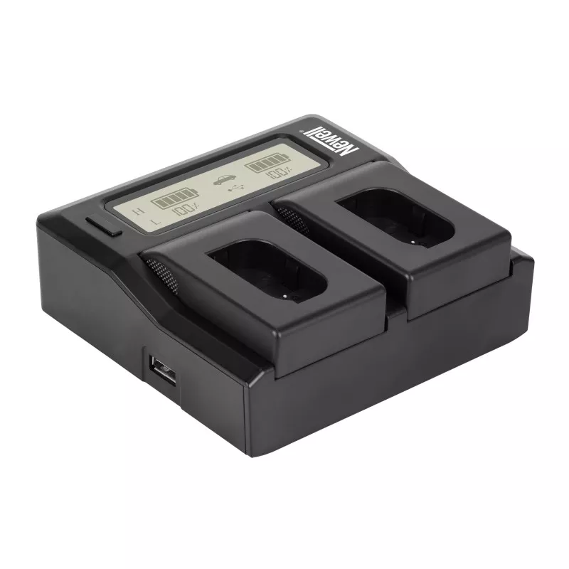 Ładowarka dwukanałowa Newell DC-LCD do akumulatorów DMW-BLK22 do Panasonic