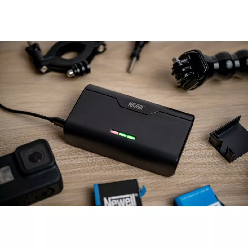 Ładowarka trójkanałowa Newell USB-C do GoPro 5 / 6 / 7 / 8 / 9 / 10 / 11