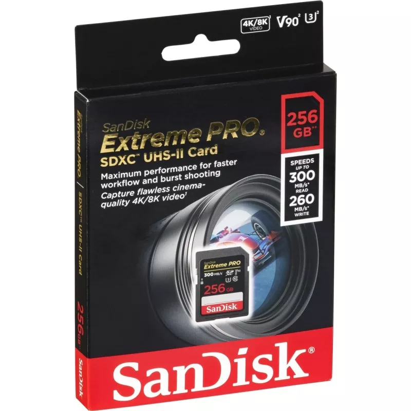 SanDisk ExtremePRO SDXC V90 256G 300MB UHS-II  SDSDXDK-256G-GN4IN