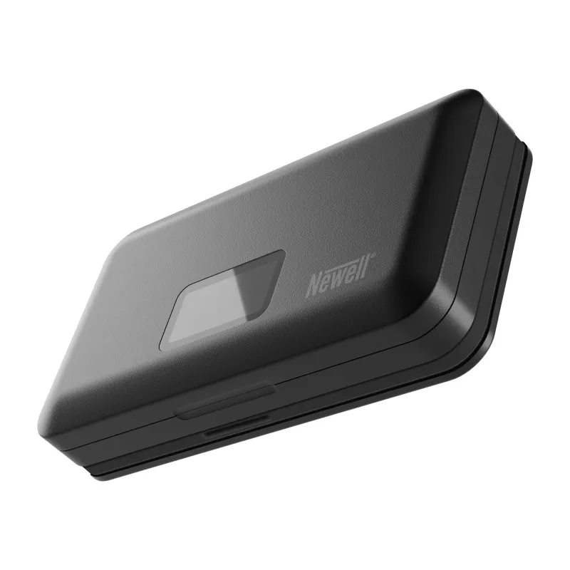 Ładowarka dwukanałowa Newell LCD z funkcją power banku i czytnikiem kart SD do akumulatorów NP-FW...