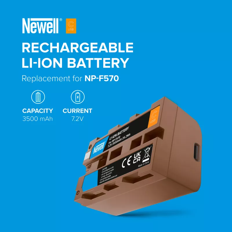 Akumulator Newell zamiennik NP-F570 USB-C do Sony