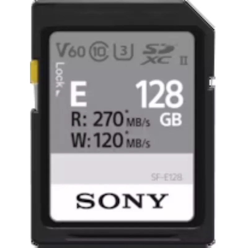 Sony SDXC E series         128GB UHS-II Class 10 U3 V60