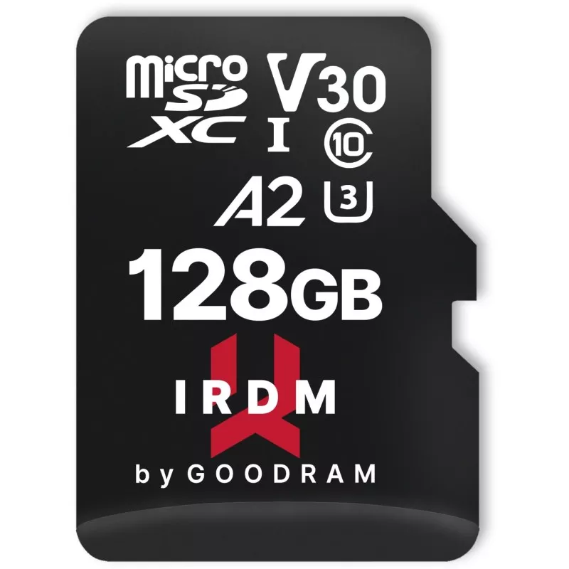 GOODRAM IRDM microSDXC     128GB V30 UHS-I U3 + adapter