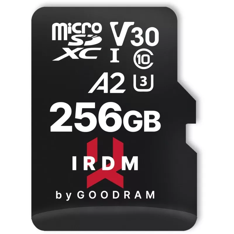 GOODRAM IRDM microSDXC     256GB V30 UHS-I U3 + adapter