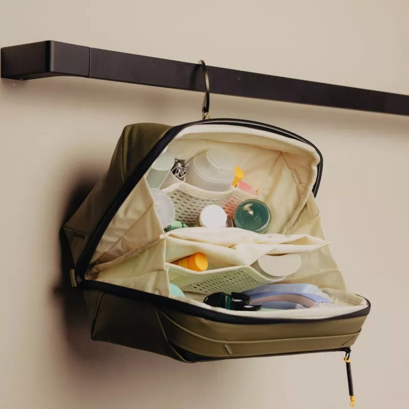 Kosmetyczka Travel Line Peak Design Wash Pouch Kelp - oliwkowa