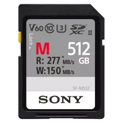 Sony SDXC M series         512GB UHS-II Class 10 U3 V60