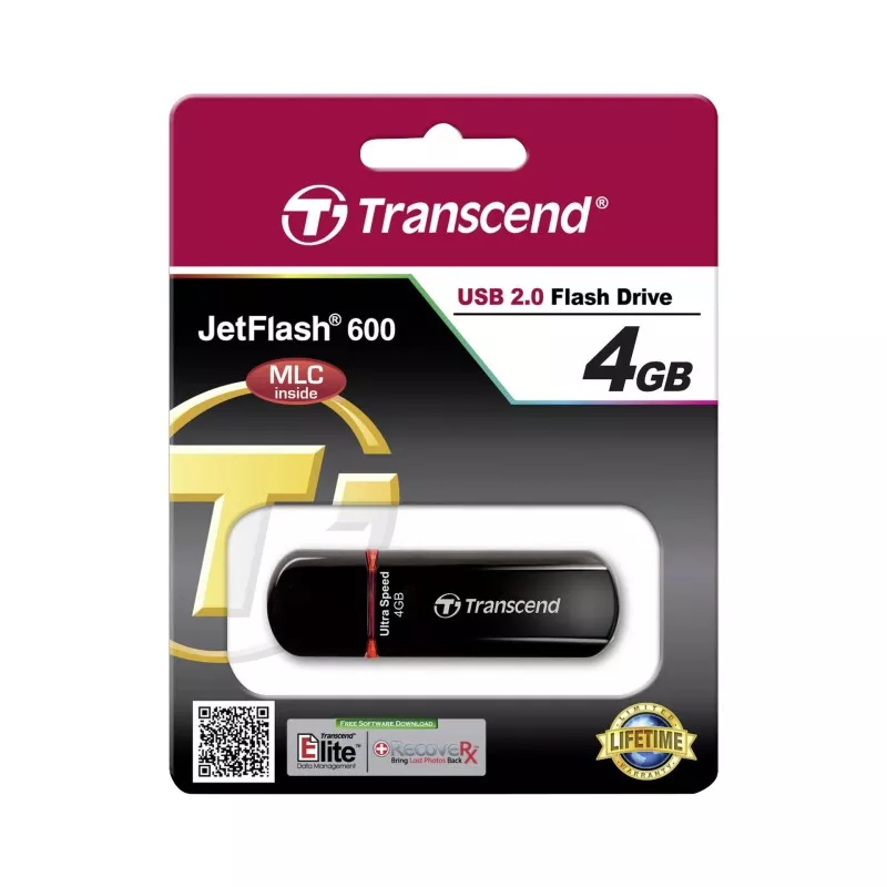 Transcend JetFlash 600       4GB USB 2.0