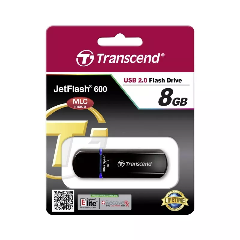 Transcend JetFlash 600       8GB USB 2.0