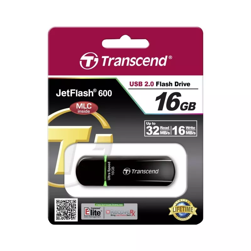 Transcend JetFlash 600      16GB USB 2.0