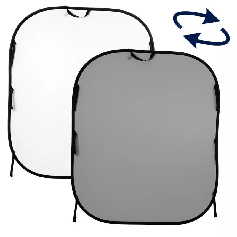 Tło Plain 1.5x1.8m White/Grey