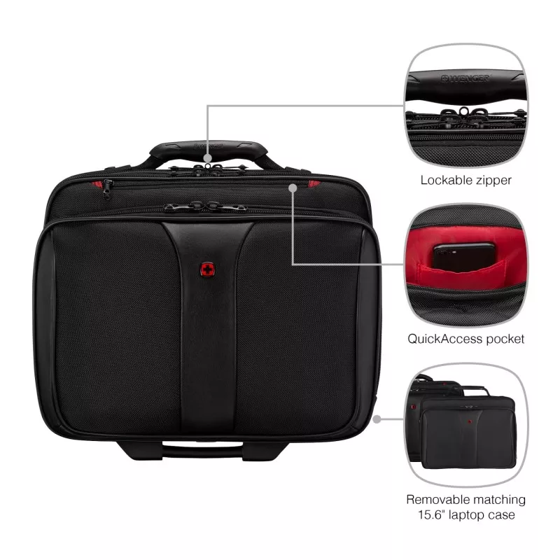 Wenger Patriot II Trolley na laptop 15,4 / 17  czarny
