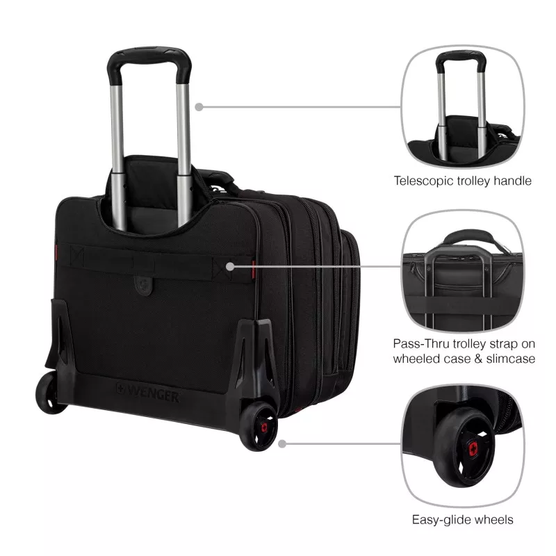 Wenger Patriot II Trolley na laptop 15,4 / 17  czarny