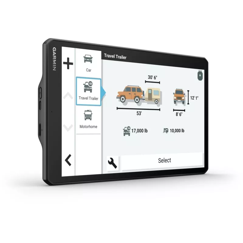 Garmin Camper 1095 - Nawigacja dla Kamperów i Przyczep kempingowych