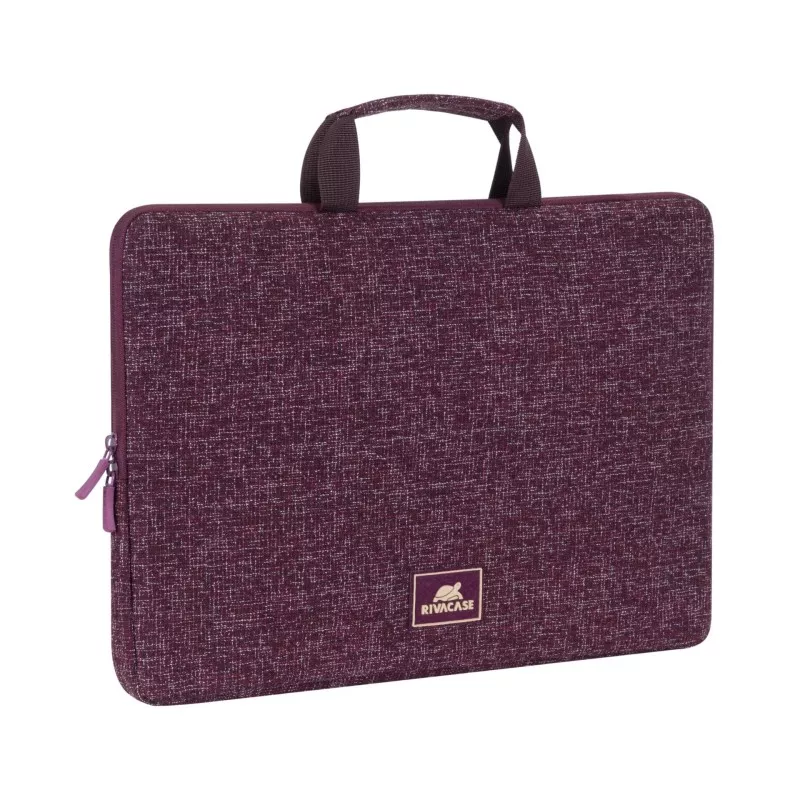 Rivacase 7913 Laptop Sleeve 13.3  with handles burgundy red