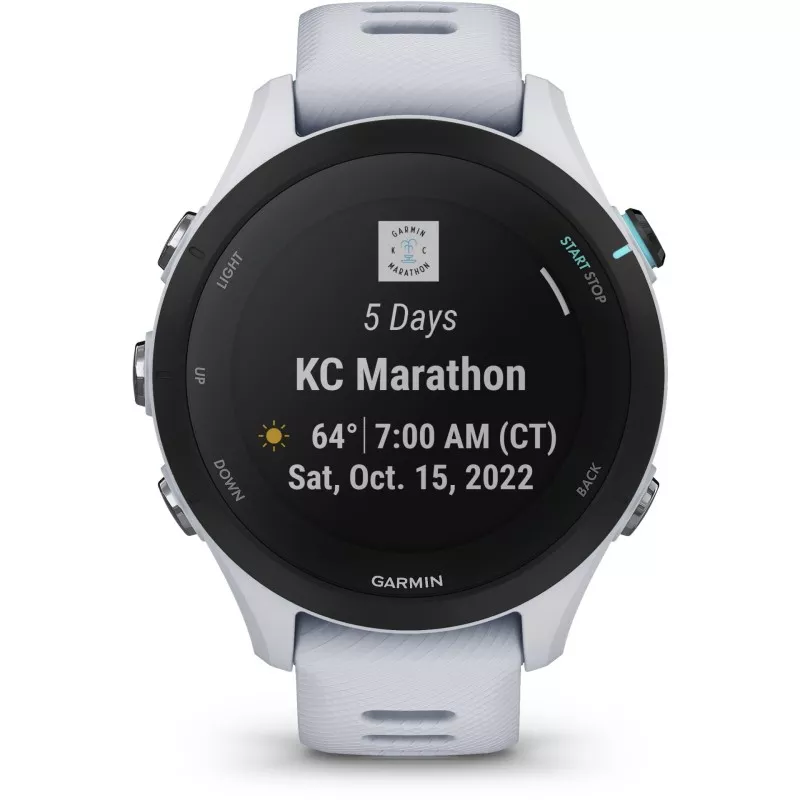 Garmin Forerunner 255S Music bialy/czarny