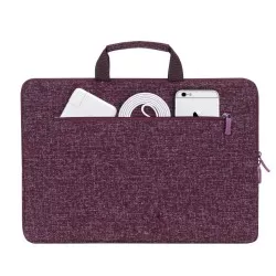 Rivacase 7913 Laptop Sleeve 13.3  with handles burgundy red