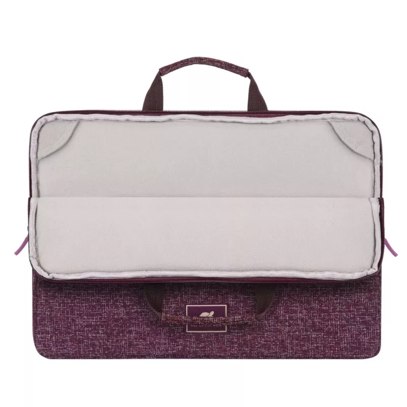 Rivacase 7913 Laptop Sleeve 13.3  with handles burgundy red