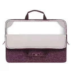 Rivacase 7913 Laptop Sleeve 13.3  with handles burgundy red